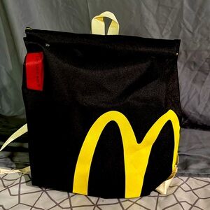 McDonald's Black and Yellow Backpack with Iconic Branding